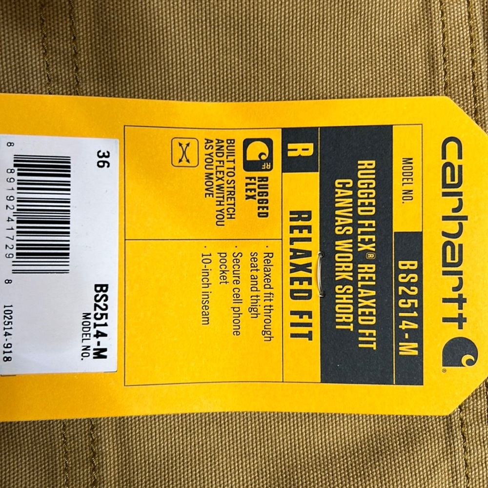Men's Rugged Flex Rigby Carhartt Shorts